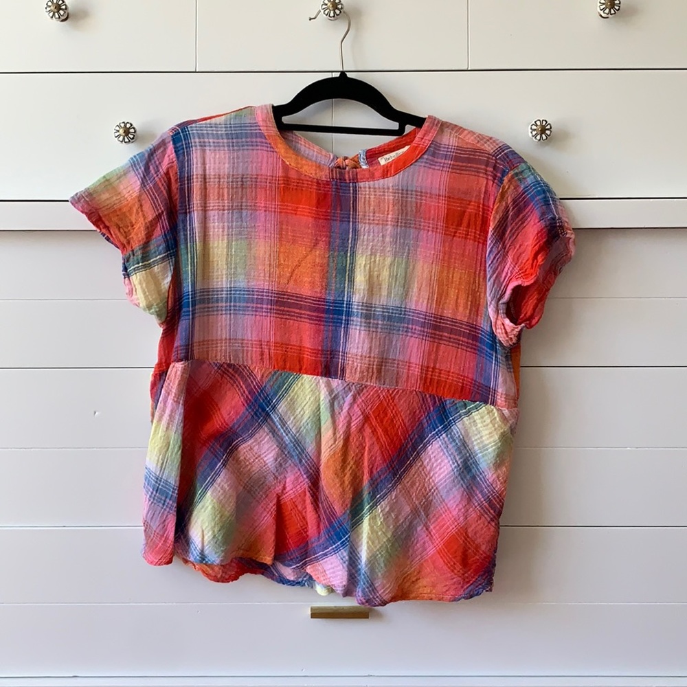 tie-back peplum top